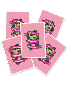 Stickers This is what a feminist look, 3-pack
