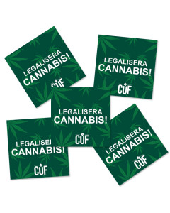 Stickers Leg. Cannabis, 3-pack